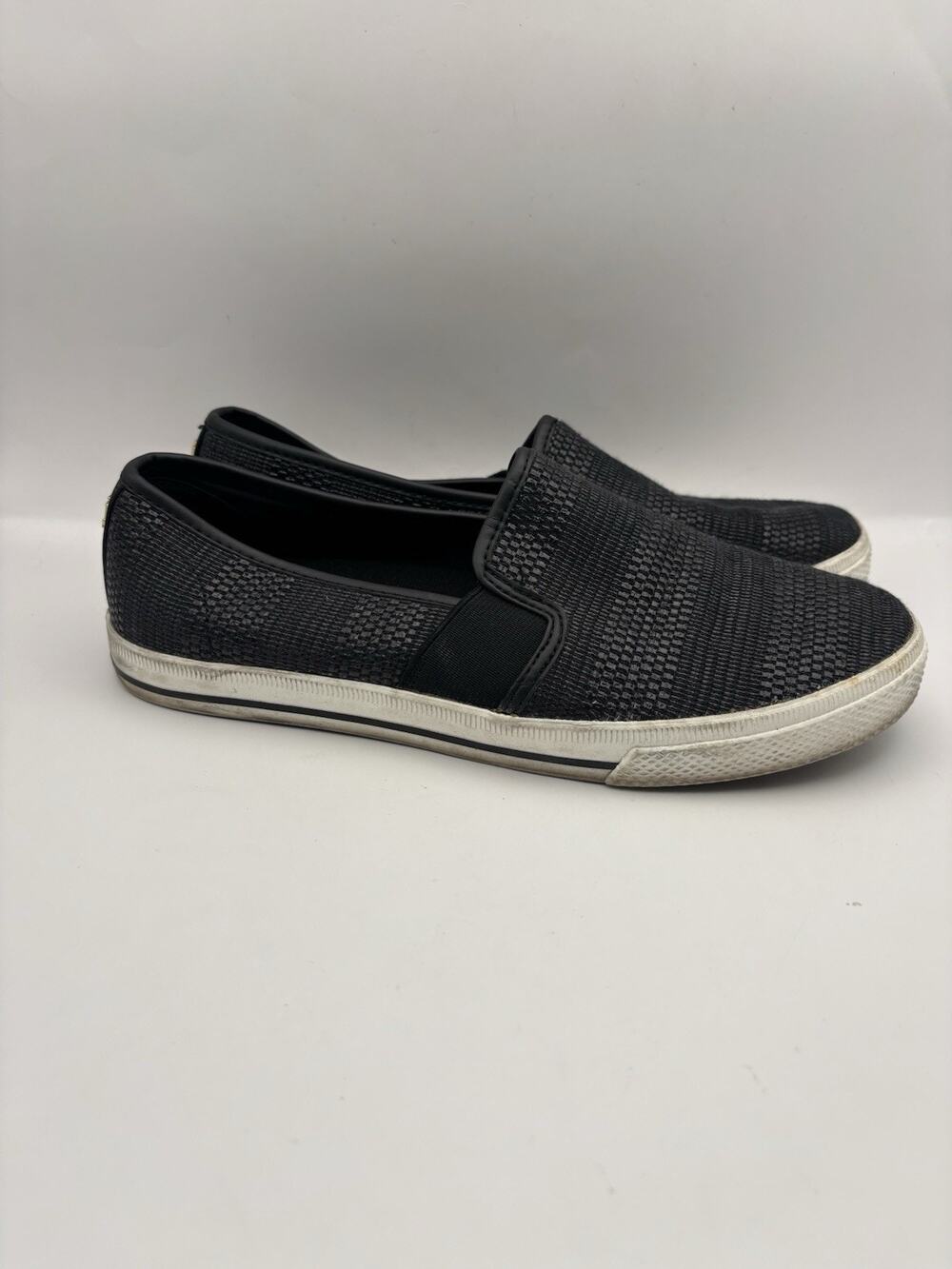 Lauren Ralph Jinny Black Slip On Shoes Women Size 7.5